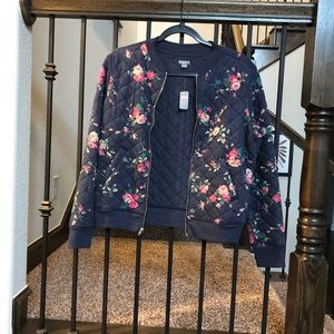 Aerie Floral Quilted Jacket